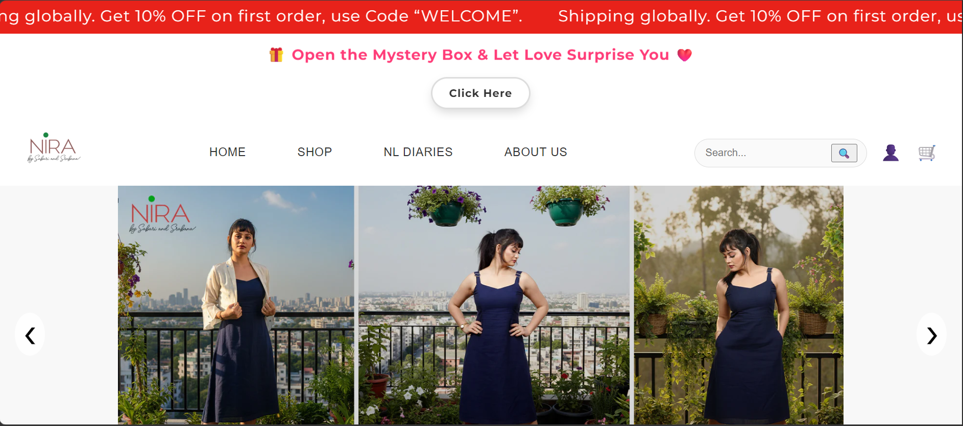 Boutique 1 - digital marketing project by Black Tie Digital India