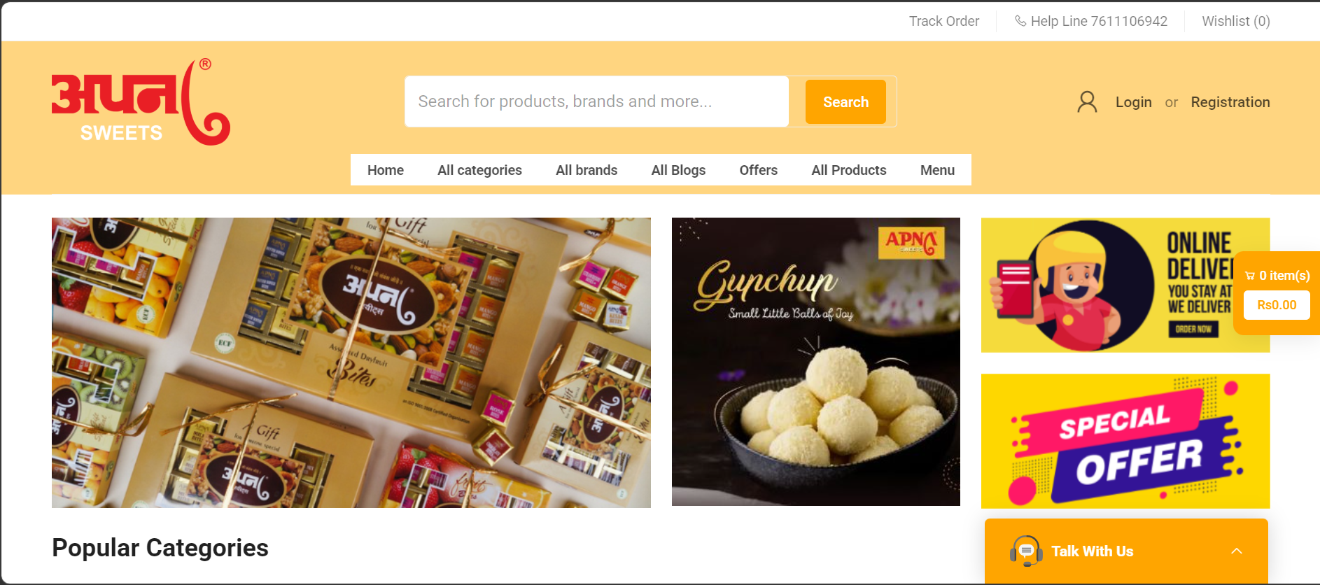 Sweets 2 - digital marketing project by Black Tie Digital India